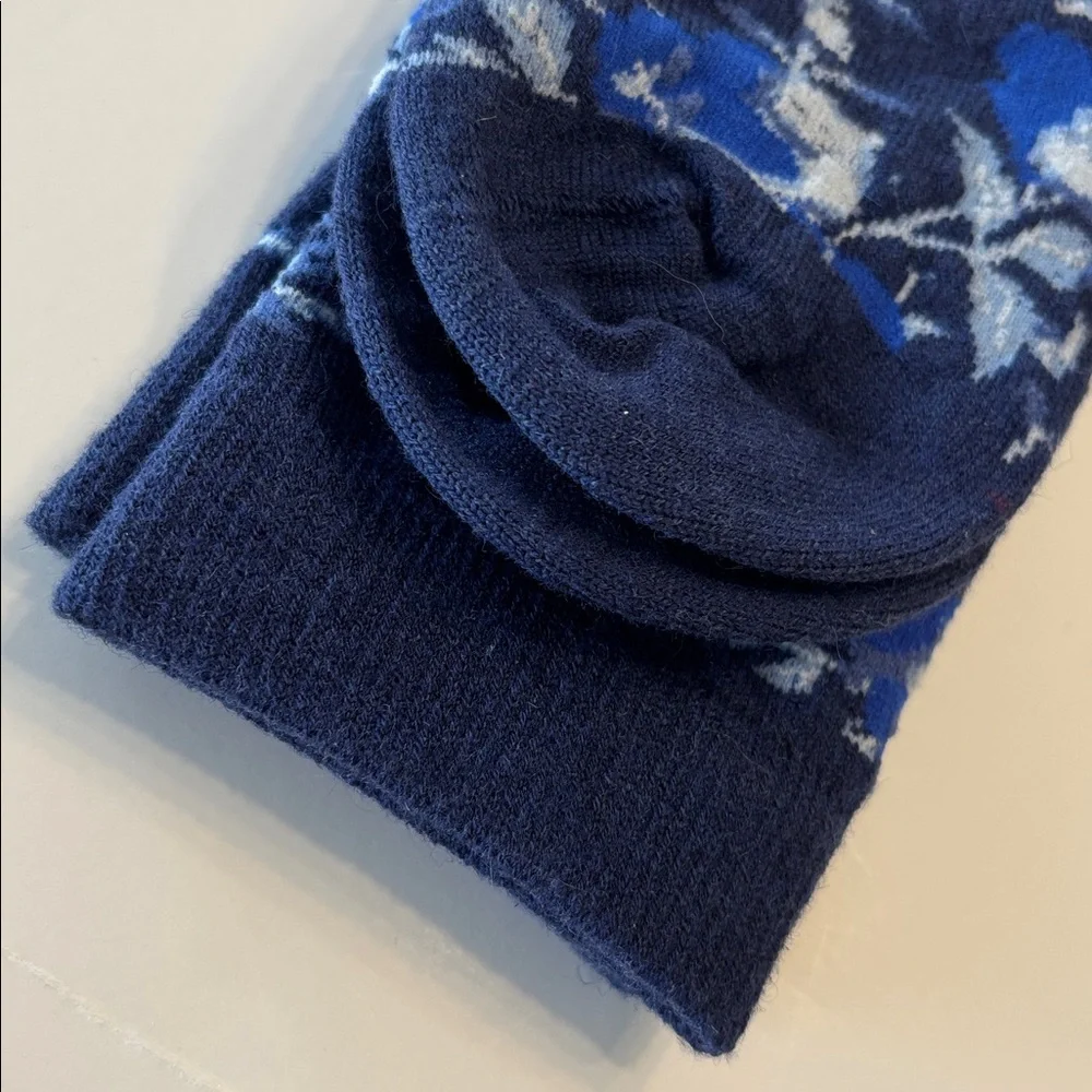 Woolrich x Target LIMITED EDITION Blue Floral Crew Socks